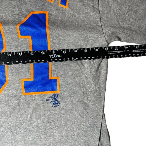 Vintage Y2K Mike Piazza Sport Attack Gray Tshirt Double Sided Print With Tags M - Picture 6 of 7